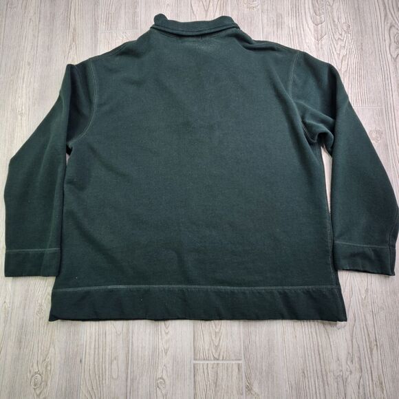 Lauren‎ Ralph Lauren Shirt Women's Large Hunter Green 1/4 Zip Long Sleeve Fleece - Picture 7 of 7